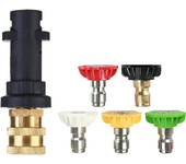 Kärcher K-Series Adapter Set – 1/4 Quick Connect All-Copper Head Foam Cannon 5-Color Nozzles & Base kaichi K2-K7