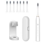 Youpin Xiaomi 6 Gear Powerful Sonic Electric Toothbrush Waterproof Smart Rechargeable Toothbrush Washable 8 Brushheads Whitening