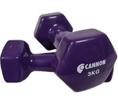 Juego de dos Pesas de Vinilo, 1, 1.5, 2, 3, 4, 5 Kg, set de Mancuernas de gimnasio para entrenamiento fitness y musculación, pesas hexagonales de vinilo, material de deporte.