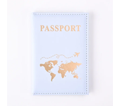 Travel Gold Passport Holder Cover Case for Women Men PU Leather Ticket Map Passport Covers Passport Protective Accessories