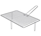 SAUVIC Parrilla simple cincada de hierro zincado 46,6x28cm - SAUVIC - 73871 Parrilla simple Cocina / Barbacoas Parrilas
