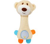 Sonajero para bebé, dispositivo incorporado para bebé, palo de agarre manual, juguete de peluche súper lindo, marioneta de mano