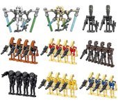 28 unids Pack Batalla Soldados, Generales y droides con Armas minifigure, Construcción Blocs figuras de Acción Juguete Niños Gift FBO