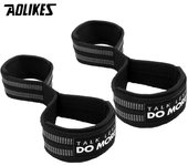AOLIKES 1 Pair Figure 8 Weight Lifting Straps Weightlifting Powerlifting Sport Gym Fitness Bodybuilding Barbell Wrist Support