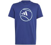 ADIDAS Camiseta Y Ten Cat G Junior manga corta azul de tenis y padel con tecnologia AEROREADY - IC4982