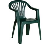 SANCO STORE - IPAE Silla Respaldo Bajo Resina Monobloc, Color Verde, Modelo  Lyra