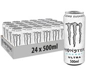 BEBIDA ENERGETICA MONSTER WHITE ULTRA 500ML - PACK 24