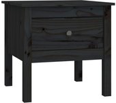 vidaXL Mesa auxiliar de madera maciza de pino 50x50x49 cm Natural, Blanco, Gris Mesa de sofá Mesa de Entrada para Salón Consola de Entrada Mueble Recibidor Mesita Mesa auxiliar Salon