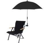 Chair Umbrella With Universal Clamp,upf 50+ Clip On Parasol For Patio Chair Beach Chairs-black