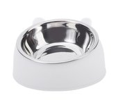100ML Cat Dog Bowl 15 Degrees Raised Non Slip Puppy Base Cat Food Drinking Water Feeder Tilt Safeguard Neck Pet Bowl Accessories
