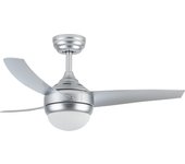 Ventilador de techo silencioso XTRELAMP LARS Motor DC GRIS LED 18W Mando incluido