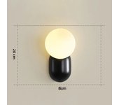 Macaron LED Wall Lamp Bedroom Living Children's Room Bathroom Bedside Mirror Decoration Lighting Fixtures Wall Sconce Lights