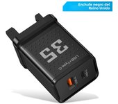 Dual USB Fast Charger 32W Type C PD Quick Charge 3.0 Phone Wall Charger for iPhone 15 14 13 12 11 Pro Max Xiaomi Samsung Tablet