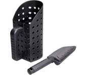 Pala y pala para arena, herramientas de excavación para niños y adultos, detector de metales, tamiz de arena, herramienta de búsqueda de tesoros y excavación en la playa y más, color negro
