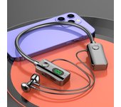 #Ultra Long Life Bluetooth 5.4 Earphones HiFi Sound Earbuds LED Display Wireless Headphones Sport Neckband Neck-hanging Headsets