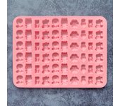 1pc Creative Lion Animal Bear Candy Chocolate Silicone Mold DIY Pudding Biscuit Cake Baking Mold (60 Chambers)