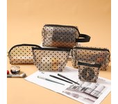 Makeup Bag Outdoor Personalized Transparent Nylon Mesh Cosmetic Bags Pouch Travel Organizer Zipper Beach Makeup Women's Purse