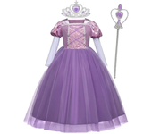 Girls Rapunzel Sleeping Beauty Aurora 2024 New Children Bella Costume Kids Cosplay Cinderella Princess Birthday Party Prom Dress