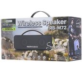 Altavoz Inalámbrico Portátil con Diseño Minimalista y Sonido de Alta Fidelidad y FM Radio - Azul