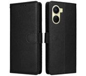 Para Vivo Y02s 4G/Y56 5G/Y16 4G Funda Billetera Vista PU Cubierta De Cuero En El Teléfono-