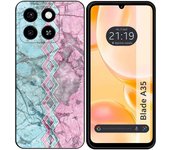 Tumundosmartphone Funda Silicona para Zte Blade A35 / A55 diseño Mármol 08 Dibujos