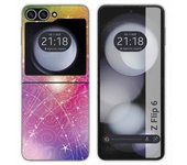 Tumundosmartphone Funda Carcasa Dura para Samsung Galaxy Z Flip 6 5G diseño Abstracto Dibujos