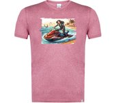 MERCHANDMANIA CAMISETA ROJA MEZCLA deporte agua moto acuatica carrera playa moda verano tshirt