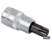 Cofan Llave de Vaso 1/4 con Punta T-6 de Alta Calidad