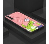 Black Case for Samsung Galaxy S23 S21 Ultra 5G S20 FE S10 S22 Plus Note 20 10 Lite Phone Soft Cover Cartoon Friend Sponge-Bobs