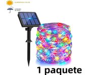 4Pack Solar String Lights Outdoor Waterproof Solar Powered Copper Wire 8 Modes Fairy Lights for Wedding Party Christmas Tree