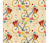 Papel Pintado Juvenil Bicicletas de colores