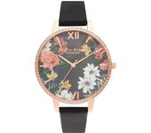 Olivia Burton Reloj Mujer Analogico Cuarzo con Correa de Piel sintética OB16BF31