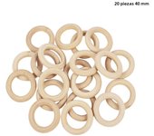 20-80mm Unfinished Natural Wooden Ring DIY Wood Crafts Wood Hoops Ornaments Connectors Jewelry Making Accessories