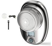 Mini máquina de afeitar Eléctrica para hambres con pantalla LCD, rectoradora de Barba portáthil de Bolsillo