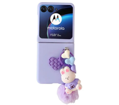 Case for Motorola Razr 40 50 Ultra Razr 40Ultra 50U 2023 Case Cute Skin-Friendly with Keychain Shockproof Hard Back Cover