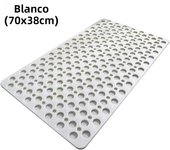 Slip Anti Mould Rubber Anti Slip Bath Mat with Drain Holes Machine Washable Antibacterial Resistant Shower Mat for Shower or Tub