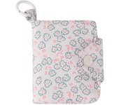 Korea Style Cartoon Fabric Card Holder Bags Mini Storage Pouch Keychain Pendant Charm