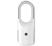 Mini ventilador de escritorio, ventilador silencioso recargable de 13,8 pulgadas, 6 velocidades de enfriamiento, con control táctil