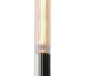 Lámpara de pared lineal de 2 luces de mediados de siglo para dormitorio, lámpara de pared de tocador de baño de vidrio de tubo largo dorado sobre espejo, aplique de pared industrial negro de estilo rústico para mesita de noche, sala de estar, cocina