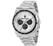 Maserati Reloj Hombre Velocita 43mm Chro Silver Dial Ss Br Acero 10 Atm