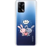 Funda compatible con Oppo A74 4G - Pareja corazon