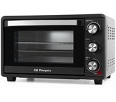 SUINGA Horno Eléctrico de Sobremesa 25 Litros, Convección 1500W, Temporizador, Selector de Temperatura, Calor superior e inferior
