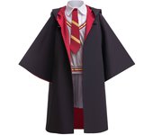 Children's Halloween Movie Cosplay Costume Girls Striped Top + Cape Casual Suit Carnival Halloween Birthday Magic School Dress
