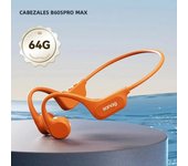 Sanag B60S Pro Bone Conduction Earphone 64GB Wireless Open Headset Bluetooth 5.3 IPX8 Swim Waterproof Headphones with Microphone