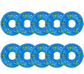 Mini anillo de natación, accesorios de pato amarillo pequeño, tienda de té con leche, donut, pequeño anillo de natación, baño de agua para niños, juguetes pequeños, accesorios para piscina