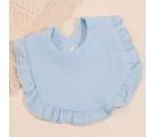 1pcs Baby Feeding Drool Bib Ruffle Solid Infants Lace Saliva Towel Soft Cotton Burp Cloth For Newborn Toddler Kids Bibs