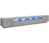 vidaXL Mueble para TV con luces LED 260x35x40 cm, Mueble de Salon, Mueble TV, Mueble TV salon, Mesa de TV, Mueble tele