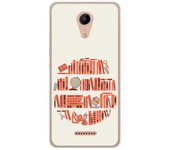 Tumundosmartphone Funda Gel Tpu para Wiko Tommy2 Diseño Mundo Libro Dibujos