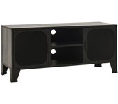 vidaXL Mueble de TV metal MDF rústico 105x36x47 cm, Mueble de Salon, Mueble TV, Mueble TV salon, Mesa de TV, Mueble tele
