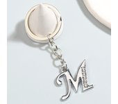 Simple A-Z 26 Letter Pendant Keychain English Alphabet Keyring For Friend Good Gift Holder Handbag Car Jewelry